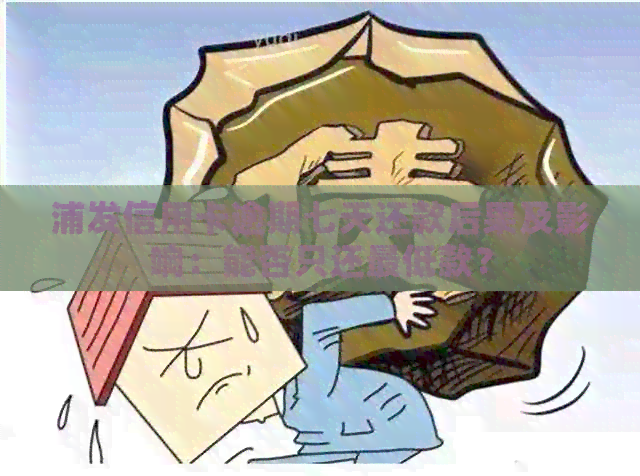 浦发信用卡逾期七天还款后果及影响：能否只还更低款？