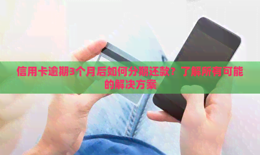 信用卡逾期3个月后如何分期还款？了解所有可能的解决方案