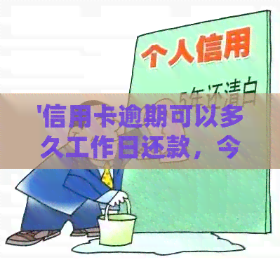 '信用卡逾期可以多久工作日还款，今年新规定信用卡逾期多久会起诉'