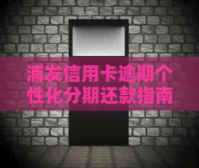 浦发信用卡逾期个性化分期还款指南：成功办理后欠款显示不一致是否正常？