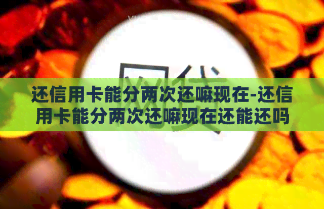 还信用卡能分两次还嘛现在-还信用卡能分两次还嘛现在还能还吗