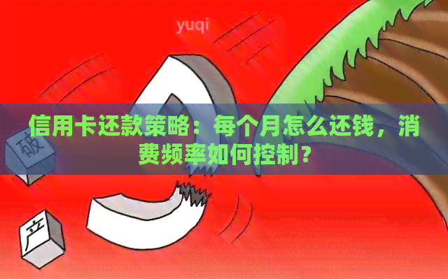 信用卡还款策略：每个月怎么还钱，消费频率如何控制？
