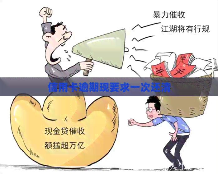 信用卡逾期现要求一次还清