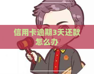 信用卡逾期3天还款怎么办