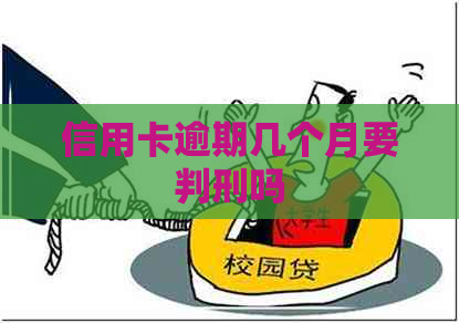 信用卡逾期几个月要判刑吗