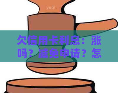 欠信用卡利息：涨吗？减免申请？怎么算？不还会有后果？高怎么办？