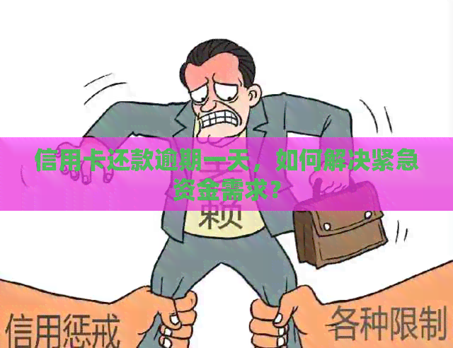 信用卡还款逾期一天，如何解决紧急资金需求？