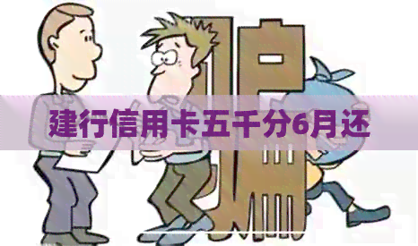 建行信用卡五千分6月还