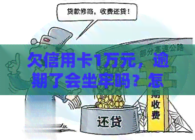欠信用卡1万元，逾期了会坐牢吗？怎么办？