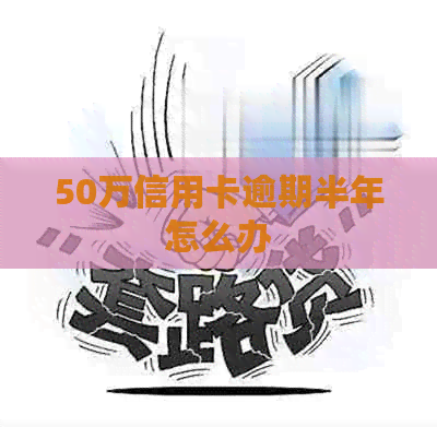 50万信用卡逾期半年怎么办
