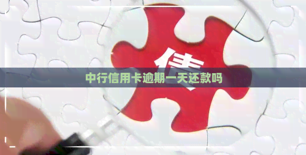 中行信用卡逾期一天还款吗