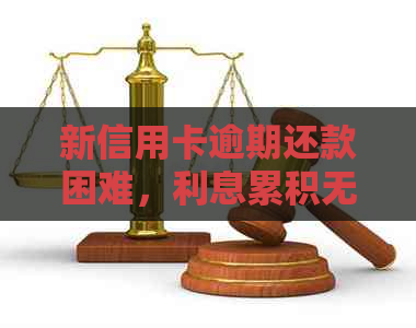新信用卡逾期还款困难，利息累积无法偿还将面临什么后果？