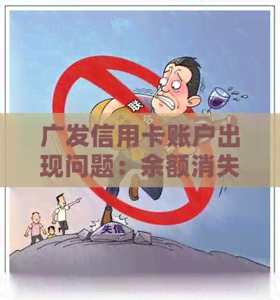 广发信用卡账户出现问题：余额消失且负债累累，如何解决？