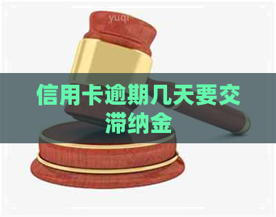信用卡逾期几天要交滞纳金