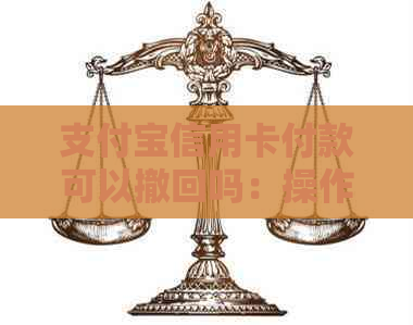 支付宝信用卡付款可以撤回吗：操作、安全及退款全解