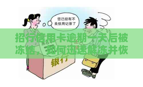 招行信用卡逾期一天后被冻结，如何迅速解冻并恢复使用？