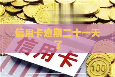 信用卡逾期二十一天了