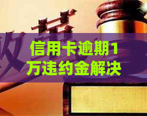 信用卡逾期1万违约金解决方案：了解具体费用、影响与如何避免逾期