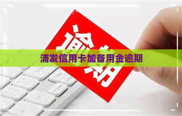 浦发信用卡加备用金逾期