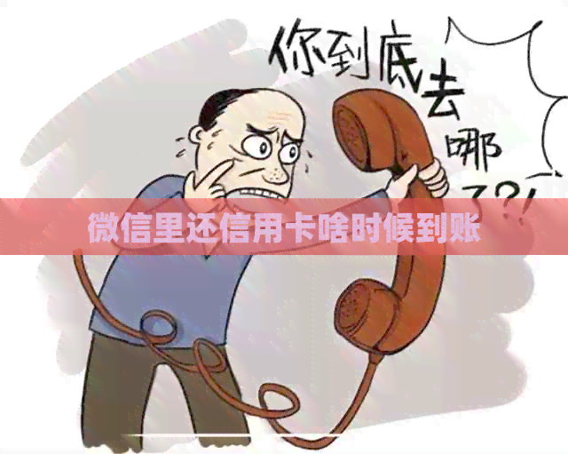 微信里还信用卡啥时候到账