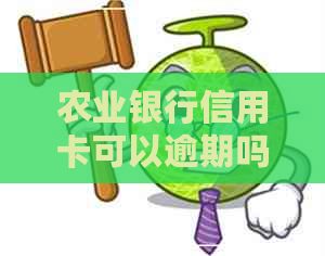 农业银行信用卡可以逾期吗