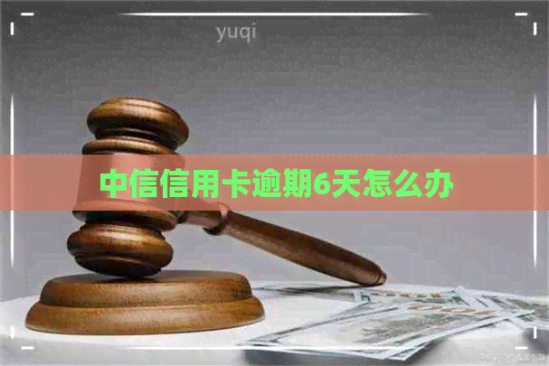 中信信用卡逾期6天怎么办