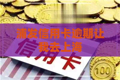 浦发信用卡逾期让我去上海
