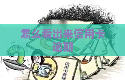 怎么看出来信用卡逾期