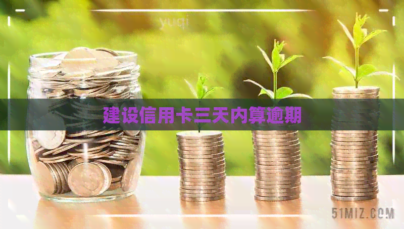 建设信用卡三天内算逾期