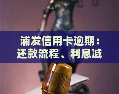 浦发信用卡逾期：还款流程、利息减免、本金协商及起诉或上门风险解答
