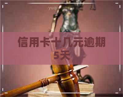 信用卡十几元逾期5天