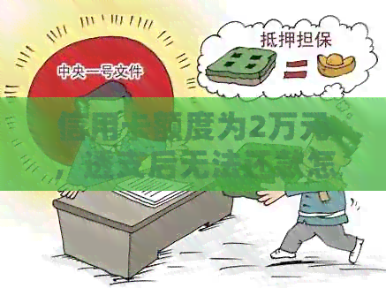 信用卡额度为2万元，透支后无法还款怎么办？还能继续使用吗？