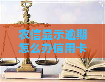农信显示逾期怎么办信用卡