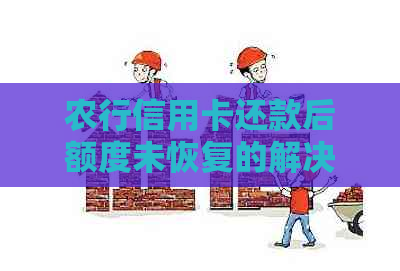 农行信用卡还款后额度未恢复的解决方法