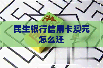 民生银行信用卡澳元怎么还