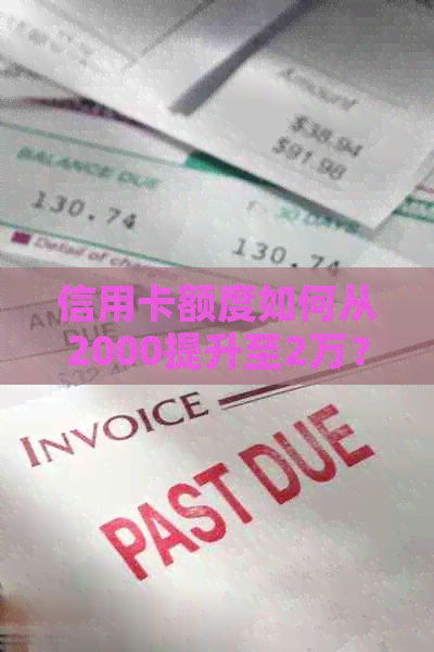 信用卡额度如何从2000提升至2万？这里有全面的解决方案和实用技巧！