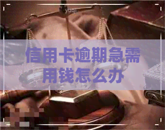 信用卡逾期急需用钱怎么办