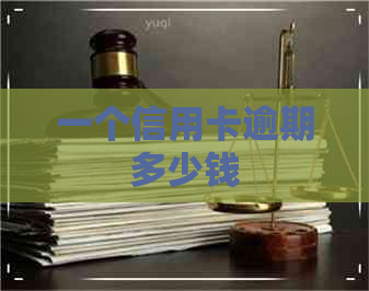 一个信用卡逾期多少钱
