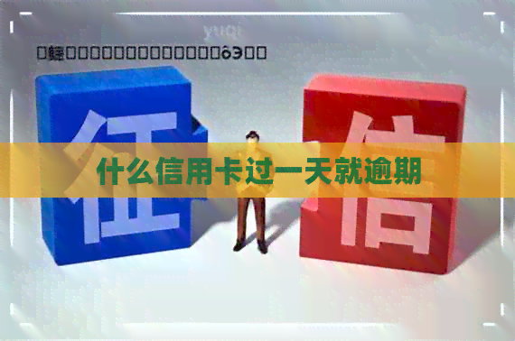 什么信用卡过一天就逾期