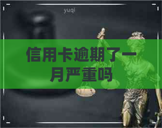信用卡逾期了一月严重吗