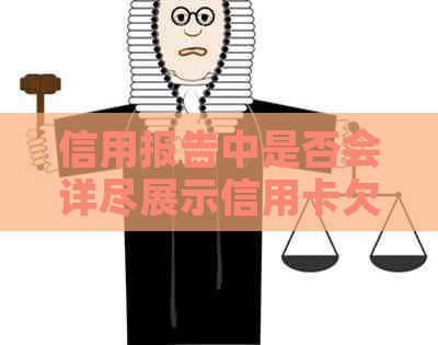 信用报告中是否会详尽展示信用卡欠款金额及其相关详情？