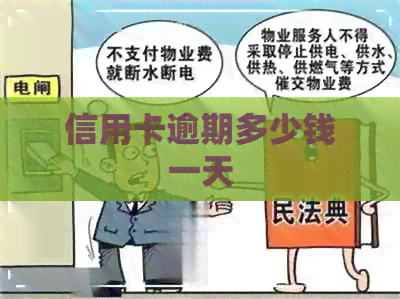 信用卡逾期多少钱一天