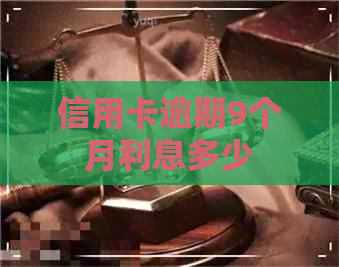 信用卡逾期9个月利息多少