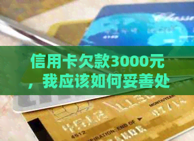 信用卡欠款3000元，我应该如何妥善处理和解决这个问题？