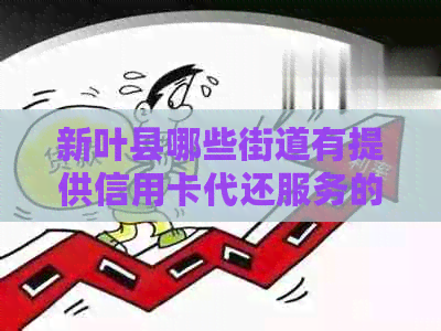 新叶县哪些街道有提供信用卡代还服务的机构？