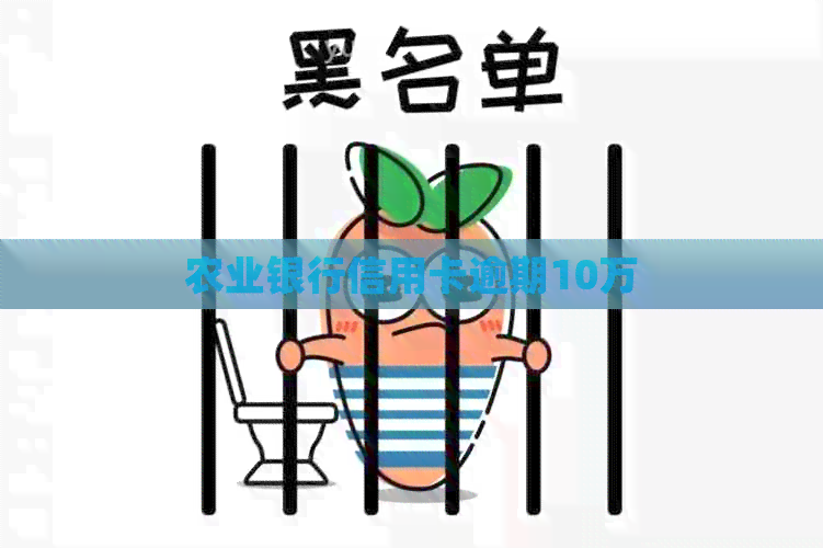 农业银行信用卡逾期10万