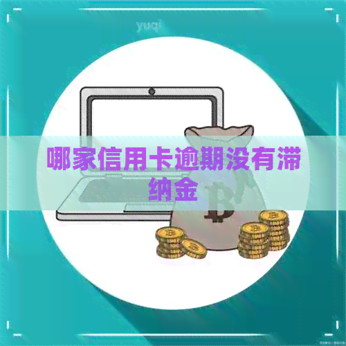 哪家信用卡逾期没有滞纳金