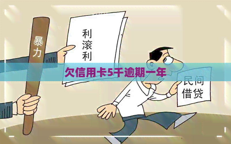 欠信用卡5千逾期一年