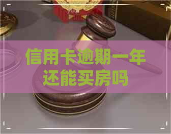 信用卡逾期一年还能买房吗