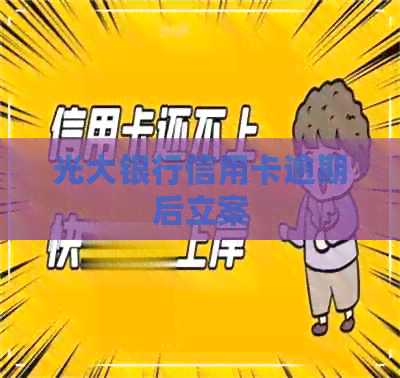光大银行信用卡逾期后立案